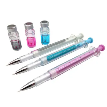 100 חתיכות חמוד עט סימולציה חיסון מזרק ג ' ל עט Kawaii המשרד עזרים כלי כתיבה מציאותית מזרק צורה מים עטים