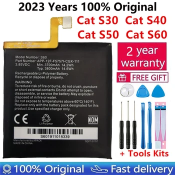 100% מקורי החלפה סוללה עבור הזחל, חתול S40 S50 S60 קובה-BL00-S50-000 458002-S40 APP-12ו-F57571-CGX-111 סוללות