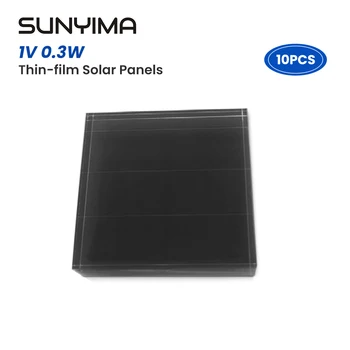 10pcs SUNYIMA חלש האור סרט דק פאנל סולארי 50*50 1V 0.3 W מקורה 3.2 מ 