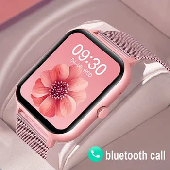 2023 שיחה חדשה שעון חכם נשים מותאמות אישית חיוג Smartwatch עבור Xiaomi עמיד למים Bluetooth מוסיקה שעונים מגע מלא צמיד השעון