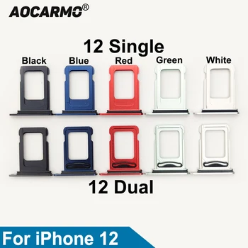Aocarmo ה-SIM כפול מגש עבור iPhone 12 אחת חריץ לכרטיס Sim בעל החלפת חלק