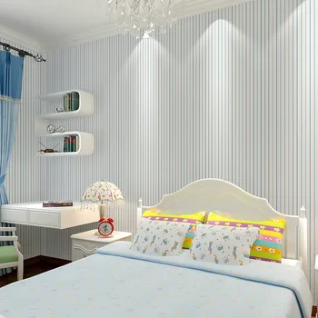 beibehang האירופי פשוטה צבע פסים אנכיים ירוק טפט חי בחדר השינה טלוויזיה רקע קיר ארוגים טפט 3d
