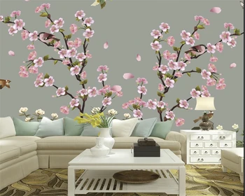 Beibehang טפט על קירות 3 d פרחים, אפונה פרחים פורח פתח 3d טפט הנייר דה parede קיר מסמכי עיצוב הבית
