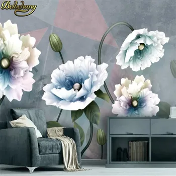 beibehang מותאם אישית טפט וינטג ' פרח תכשיטים טפטים לחיות קישוט חדר טלוויזיה רקע 3D קיר מסמכי עיצוב הבית
