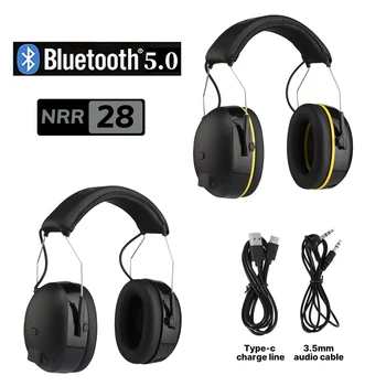 Bluetooth שמיעה מגן הפחתת רעש בטיחות Muffs האוזן ביטול רעש באוזן הגנה אוזניות לירי, עבודת חנויות