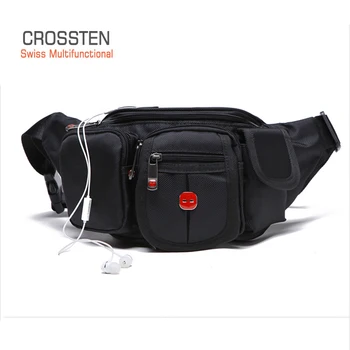 CROSSTEN באיכות HIGHT 230D SwissMultifunctional ניילון נסיעות באם התיק חגורת מותן תיק פאוץ ' תיק החזה