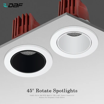 [DBF]2022 חלת דבש הקן עדשת Anti-Glare LED שקוע Downlight 7W 12W 15W זווית להתאים את התקרה אורות ספוט המטבח הסלון