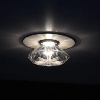 E14 קריסטל אור LED 5W מודרני יהלום קריסטל Downlight 1 חתיכה במעבר אורות מסדרון לקישוט הבית