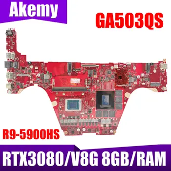 GA503QS הלוח האם ASUS רוג ' Zephyrus G15 GA503QS GA503Q מחשב נייד לוח אם עם R9-5900HS RTX3080/V8G 8GB/RAM