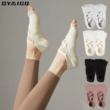 GYMIGO החלקה יוגה גרביים Professinal נשים פילאטיס גרביים באיכות גבוהה לנשימה בנות ריקוד בלט גרבי ספורט