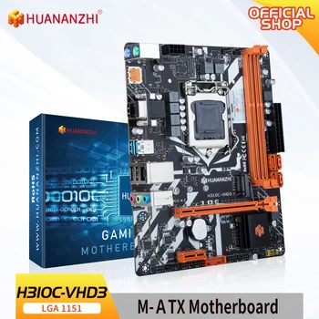 HUANANZHI H310 C-VHD3 ITX לוח אם Intel LGA 1151 תמיכה 6 7 8 9 דור DDR3 1866 1600 1333MHz 16G M. 2 NVME SATA3.0 USB3