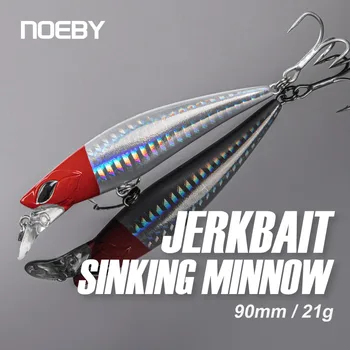 Noeby Jerkbait דגיג פיתיון דיג 90mm 21g שוקע Wobblers זמן הליהוק מלאכותית קשה פיתיונות עבור בס, פורל דייג פתיונות