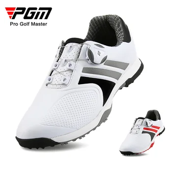 PGM גולף נעלי הקיץ של גברים כפול, עמיד למים נעלי ספורט דוקרנים נגד החלקה ספורט נעלי ספורט זכר ידיות אבזם נעלי גולף XZ118