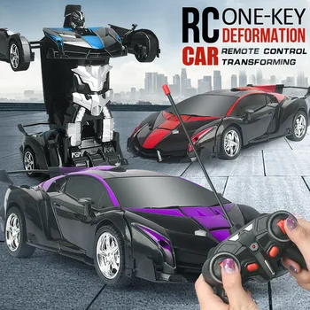 RC רכב 24 סגנונות רובוטים צעצועים שינוי רובוטים ספורט דגם הרכב מרחוק מגניב דפורמציה המכונית צעצועים לילדים מתנות לילדים