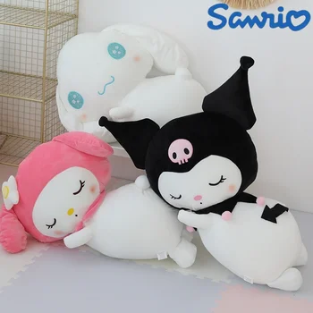Sanrio מלודי Kuromi Cinnamoroll צעצוע קטיפה רך הבובה ספה כרית שמיכה חמוד לזרוק כריות קישוט חדר ילדים מתנה