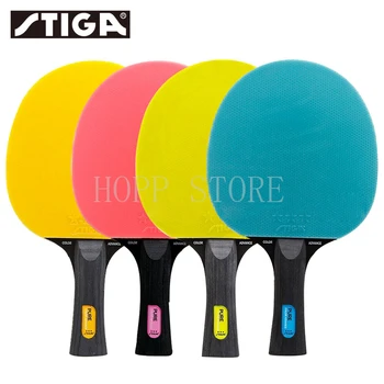 STIGA טהור צבעוני הרעש ברווז גומי מקצועי מקורי Stiga שולחן טניס, מחבטי פינג פונג המחבט