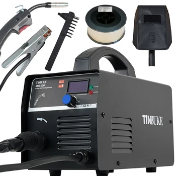 TINBUKE מיג מכונת ריתוך 220V מהפך מגנטי הליבה ריתוך חוט MIG200 AC הנוכחי שליטה במצב בסיוע כלים