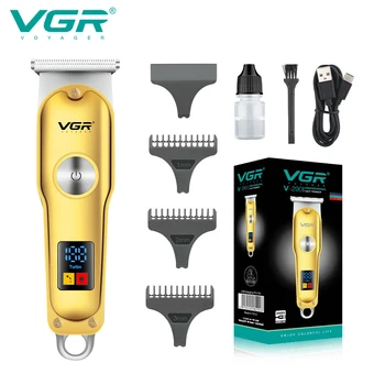 VGR קליפר שיער מיני שיער גוזם מקצועי זקן תספורת נטענת אלחוטי חשמליים T-להב אפס מכונת חיתוך V-290