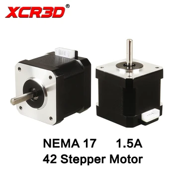 XCR3D Nema17 סרוו מנוע 1.5-17A Nema 17 40mm 42BYGH 4 להוביל לדרוך מנוע עם 1m 2m XH DP בתור מדפסת 3D מכונת CNC