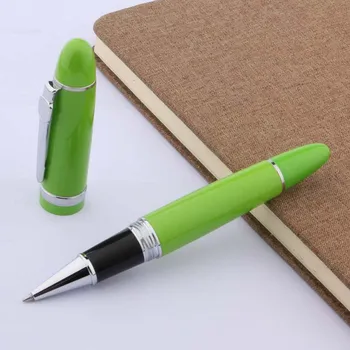 איכות גבוהה Jinhao 159 ירוק עם כסף קליפ טוויסט לסובב בורג מילוי מתכת עט רולר בול