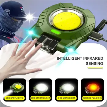 אינדוקציה קפטן צ ' אק אור LED Multi-תפקוד מיני פנס נייד עובד אור אור חזק דיג לילה קמפינג תחת כיפת השמיים