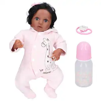  בובה רכה חום כהה עור התינוק הבובה ילדים עבור ילדים