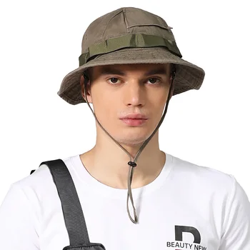 גברים של כובע פנמה נוסע סגנון דלי כובע גברים חיצונית דייג כובע לקמפינג טיולים שמשיה אנטי UV בוגי הכובע