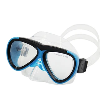 הגנת UV משקפי שחייה אנטי ערפל אין דליפה ילדים צלילה להגדיר גמישות טובה תצפית מתכווננת שריטה הוכחה