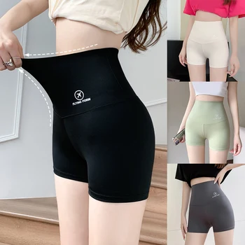 הקיץ גבוהה המותניים של נשים מכנסיים קצרים בטיחות מכנסיים Ice משי חלקה תחתונים לנשימה תחתוני בוקסר הרזיה מכנסי רכיבה YZL2