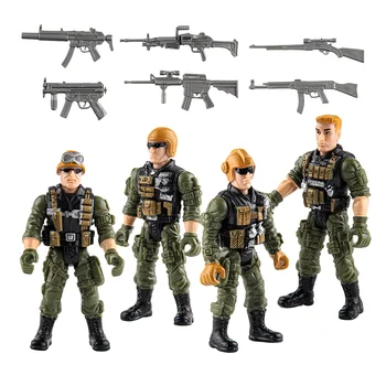 חייל דגם צעצוע מודלים דמויות בובות פלסטיק Playset הילד מיני אקשן