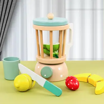 ילדים מקסימים מסחטה צעצוע חומר בטיחות פירות, מסחטה מודל כוס תות במטבח מסחטת לשחק הבית צעצוע סט מיומנויות למידה