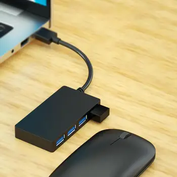 כבל רכזת נוח 5GBPS USB3.0 שולחן העבודה של מחשב נייד מפצל כבל רכזת 4 יציאת USB USB עגינה לעמוד