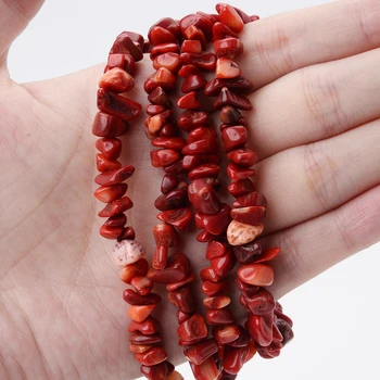 לא סדיר אדום אלמוגים אבני חן חצץ אבן טבעית חרוזים ליצירת תכשיטים עשה זאת בעצמך צמיד עגילי אביזרים 15