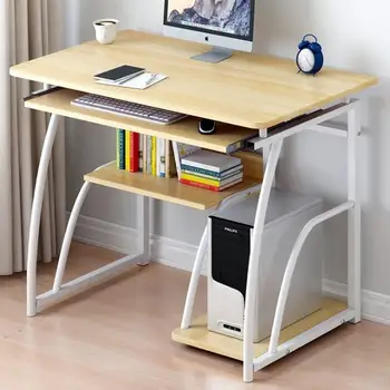מודרני שולחן מחשב עם מקלדת תושבת מחשב תחנת עבודה ללימוד כתיבה שולחן למשרד הביתי ריהוט עמיד