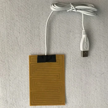 מתכת החימום מחמם ידיים מחוממת מדרסים USB חימום סרט חשמלי שטיח חום