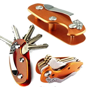 נייד גברים חכמים מחזיק מפתחות מפתח הרכב הארנק באטלר EDC בכיס המפתח ארגונית כלי סגסוגת אלומיניום עם קליפ מפתח אביזרים