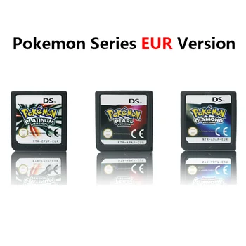סדרת פוקימון כרטיס זיכרון DS משחקים פלטינה יהלום פנינה על DS 2DS 3DS קונסולת משחק מתנת השפה האנגלית גרסה אירופית