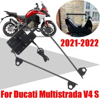 עבור דוקאטי Multistrada V4 S V4S MTS V4 2021 2022 אופנוע אביזרים בטלפון הנייד לעמוד תומך ניווט GPS תושבת לוחית רישוי