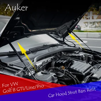 עבור פולקסווגן גולף 8 GTI/קו/Pro המכונית-עיצוב שיפוץ בונט הוד גז הלם להרים בגאווה ברים תמיכה מוט אביזרים
