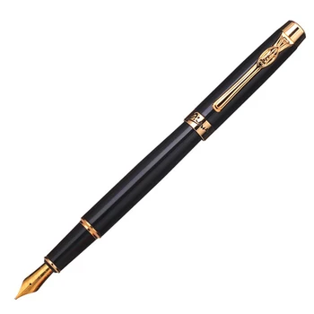 פיקאסו 933 מתכת עט נובע אביניון שחור אירידיום בינוני 0.6 mm זהב קליפ כתיבה עט דיו עבור Office הספר לעסקים