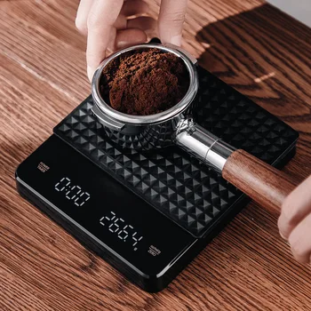 קפה בקנה מידה עם טיימר 0.1 g מטבח מזון בקנה מידה דיגיטלית אלקטרונית בקנה מידה דיוק בקנה מידה מיני ביתי במשקל של קנה מידה