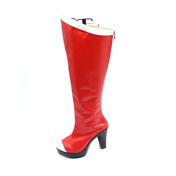 Brdwn נשים Heartseeker יום האהבה Vayne Cosplay מגפיים מותאם אישית נעליים אדומות