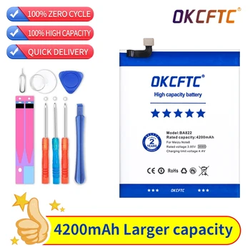 OKCFTC מקורי חדש 4200mAh BA822 סוללה עבור Meizu הערה 8 Note8 M822H M822Q סוללות של טלפונים ניידים