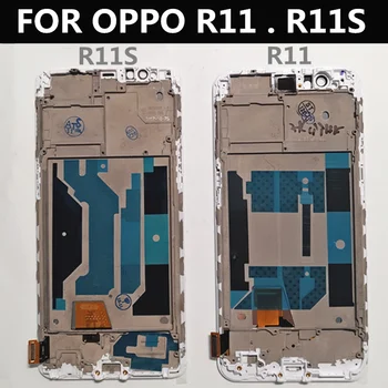 TFT LCD עבור OPPO R11 R11S תצוגת LCD מסך מגע עם מסגרת דיגיטלית הרכבה החלפה