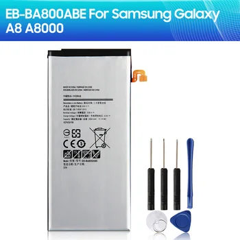 החלפת סוללה EB-BA800ABE עבור Samsung GALAXY A8 2015 A8000 A800F A800S A800YZ Samsung סוללת הטלפון 3050mAh